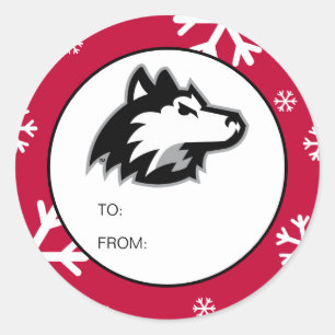 Northern Illinois Huskies   Christmas Classic Round Sticker