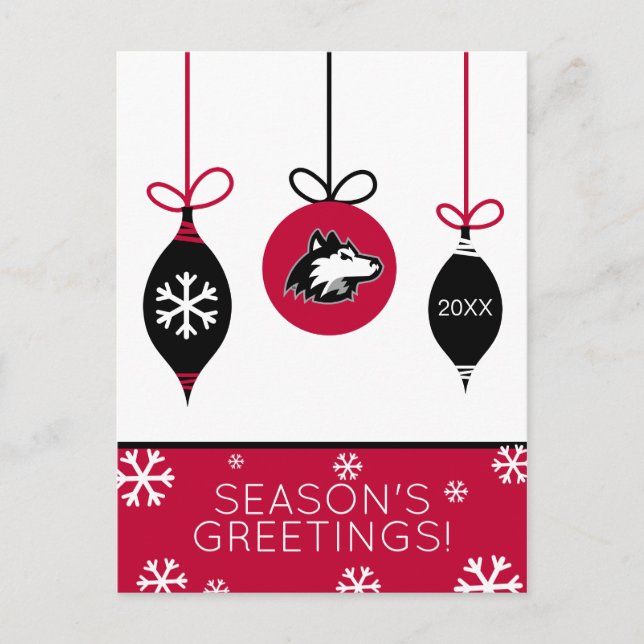 Northern Illinois Huskies | Christmas Holiday Postcard (Front)