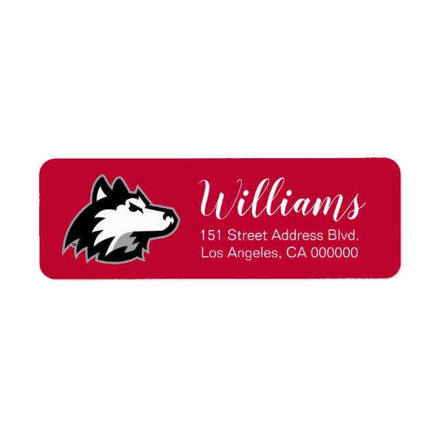 Northern Illinois Huskies | Christmas Return Address Label (Front)