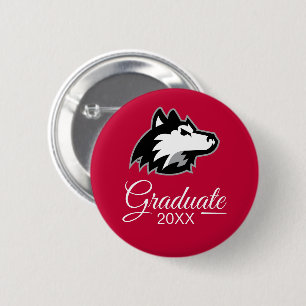 Northern Illinois Huskies   Graduation 6 Cm Round Badge