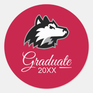 Northern Illinois Huskies   Graduation Classic Round Sticker