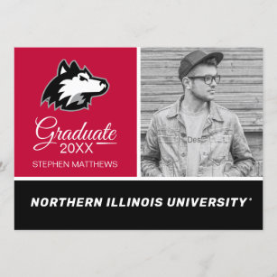 Northern Illinois Huskies   Graduation Invitation