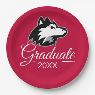 Northern Illinois Huskies Graduation Paper Plate