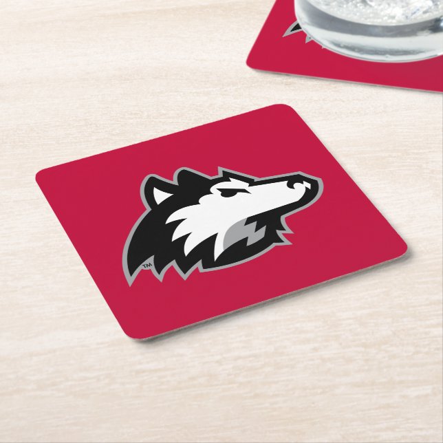 Northern Illinois Huskies Square Paper Coaster (Angled)