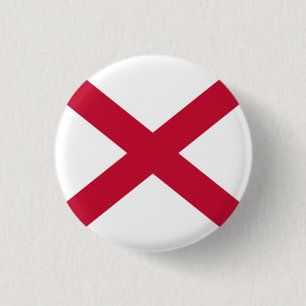 Northern Ireland Badge - Red Saltire on White