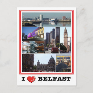 Northern Ireland - Belfast - I Love - Postcard