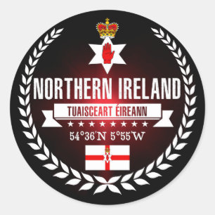Northern Ireland Classic Round Sticker