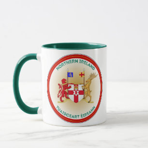 Northern Ireland Coat of Arms Circle Shape Mug