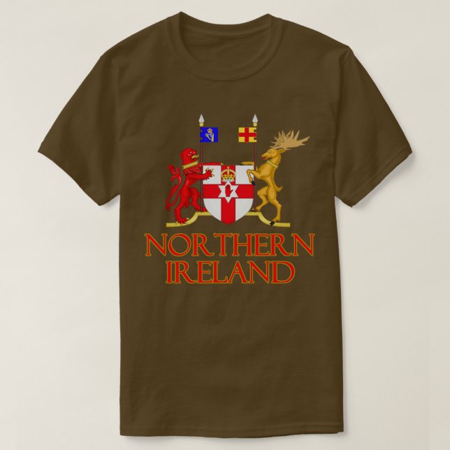 Northern Ireland Coat of Arms Design T-Shirt (Design Front)