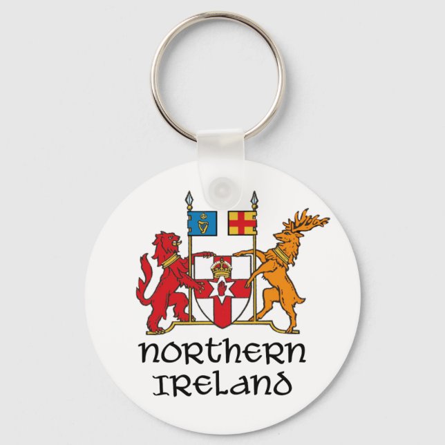 NORTHERN IRELAND - flag/coat of arms/emblem/symbol Key Ring (Front)