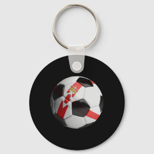 Northern Ireland Flag Footll Soccer Ll Key Ring