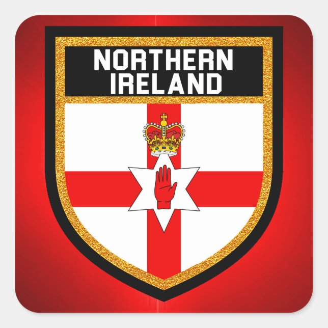 Northern Ireland Flag Square Sticker (Front)