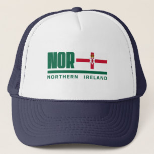 Northern Ireland Flag & Text Trucker Hat