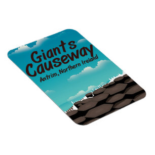 Northern Ireland Giants Causeway travel poster Magnet