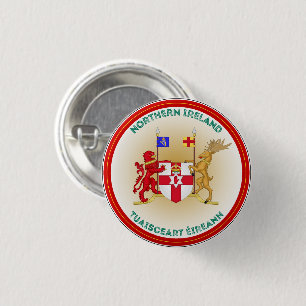 Northern Ireland Heritage Emblem 3 Cm Round Badge