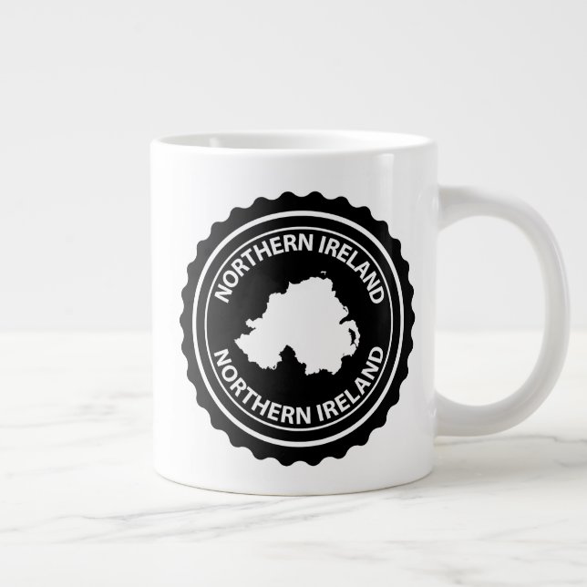 Northern Ireland Large Coffee Mug (Right)