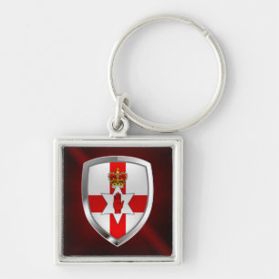 Northern Ireland Metallic Emblem Key Ring