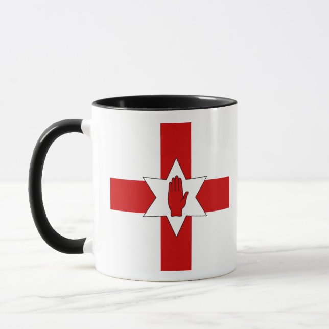 Northern Ireland Mug - Star & Hand on Cross (Left)