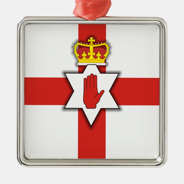 Northern Ireland Pride Metal Tree Decoration (Front)