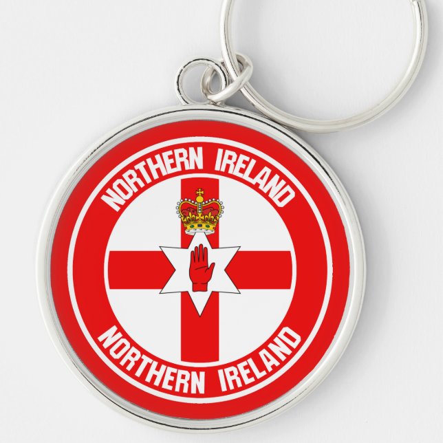 Northern Ireland Round Emblem Key Ring (Front)