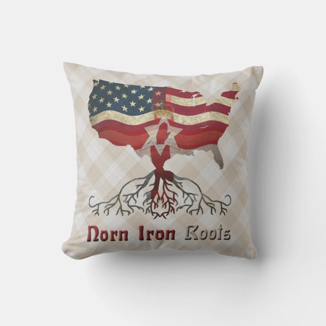 Northern Irish American Roots Cushion (Front)