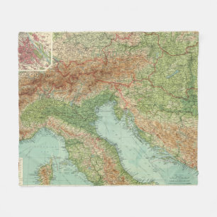 Northern Italy, Austria, &c Fleece Blanket
