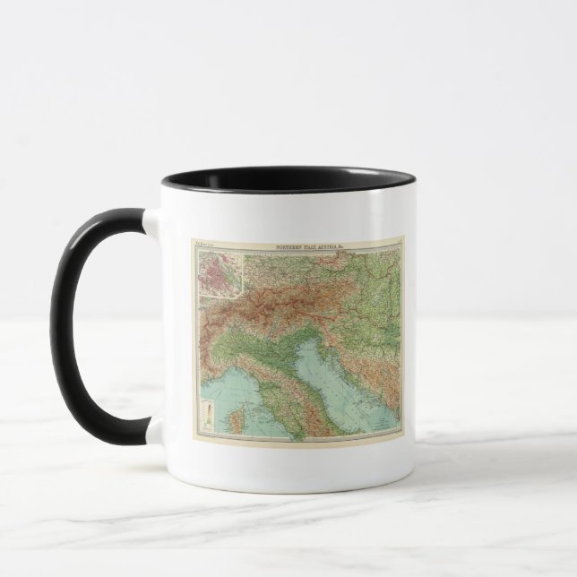 Northern Italy, Austria, &c Mug (Left)