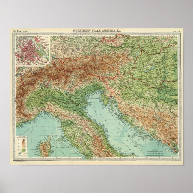 Northern Italy, Austria, &c Poster (Front)