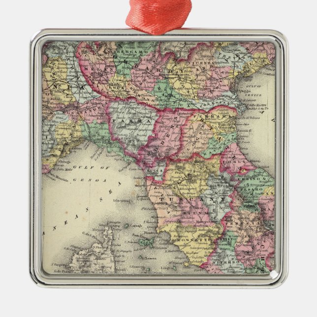 Northern Italy Metal Tree Decoration (Front)