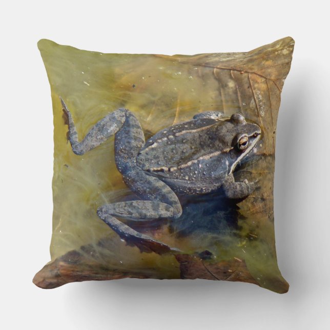 Northern Leopard Frog Cushion (Front)