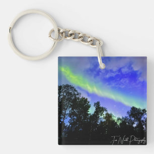 Northern Light acrylic keychain double sided