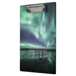 Northern Light at the Fjord Clipboard