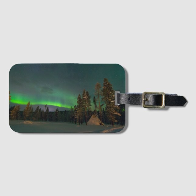 Northern Light luggage tag (Front Horizontal)