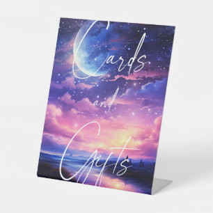 Northern Light Wedding Cards & Gifts Pedestal Sign