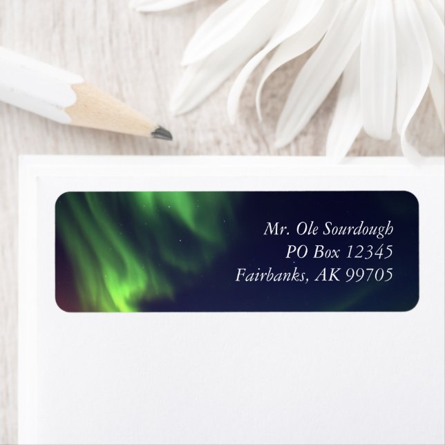 Northern Lights Address Label Return Address Label (Insitu)