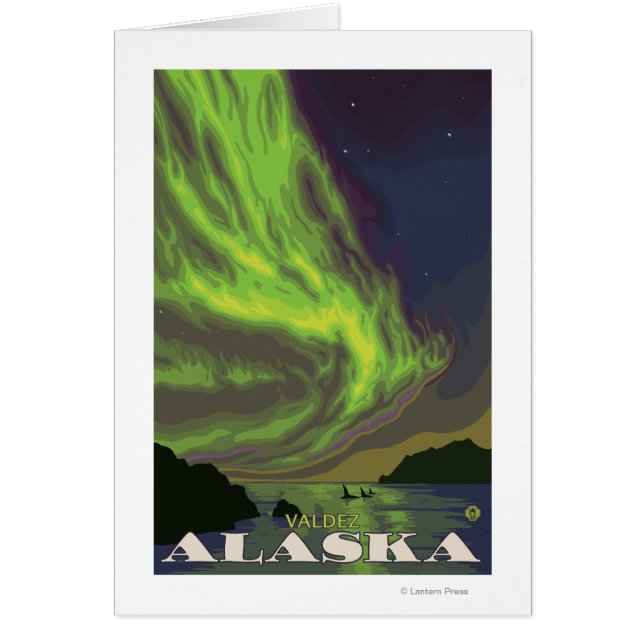 Northern Lights and Orcas - Valdez, Alaska (Front)