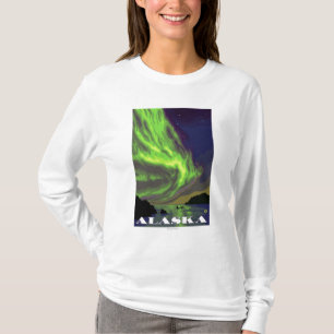 Northern Lights and Orcas Vintage Travel T-Shirt