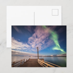 Northern Lights Announcement Postcard