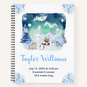 Northern Lights Arctic Animals Birth Statistics Notebook