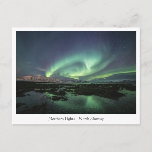 Northern Lights Astro Photo Postcard (Front)
