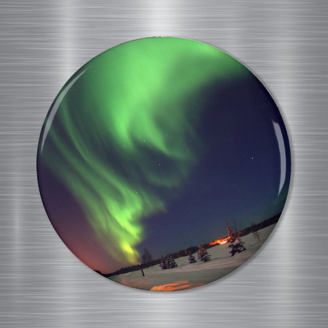 Northern Lights at Bear Lake Magnet (Creator Uploaded)