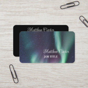 Northern Lights Aurora Borealis Business Card