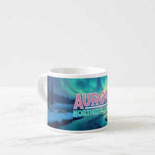 Northern Lights Aurora Borealis Espresso Cup