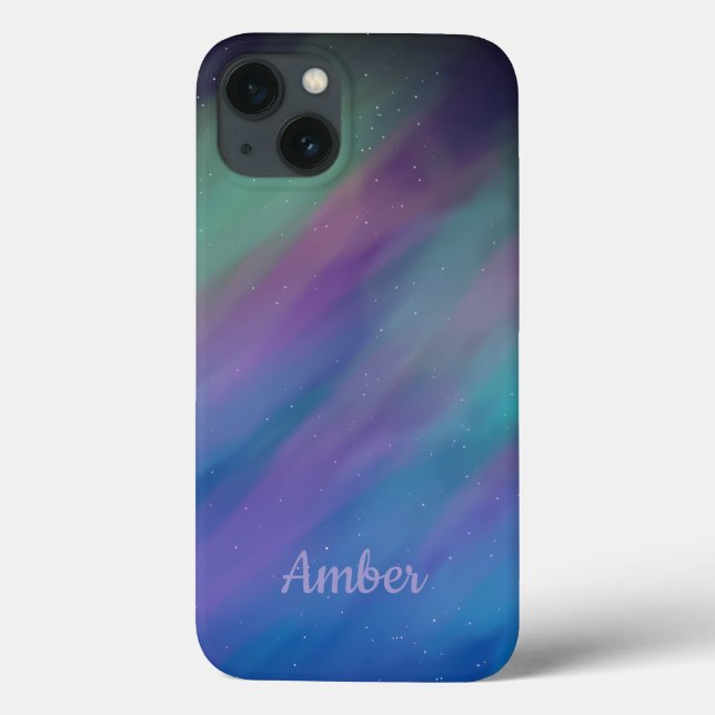 Northern Lights Aurora Borealis Night Personalised Case-Mate iPhone Case (Back)