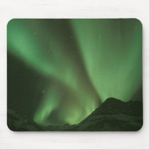 Northern lights, Aurora borealis on foothills of Mouse Pad