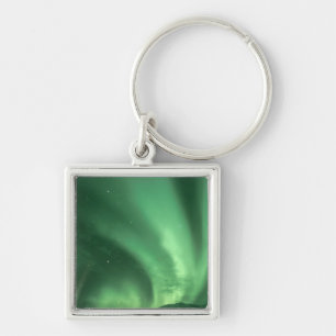 Northern lights, Aurora borealis, over foothills Key Ring