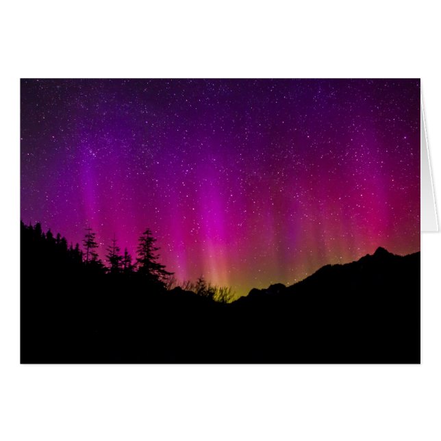 Northern Lights Aurora Borealis Starry Night Sky (Front Horizontal)