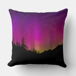 Northern Lights Aurora Borealis Starry Night Sky Cushion