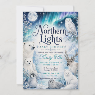 Northern Lights Baby Shower Invitation