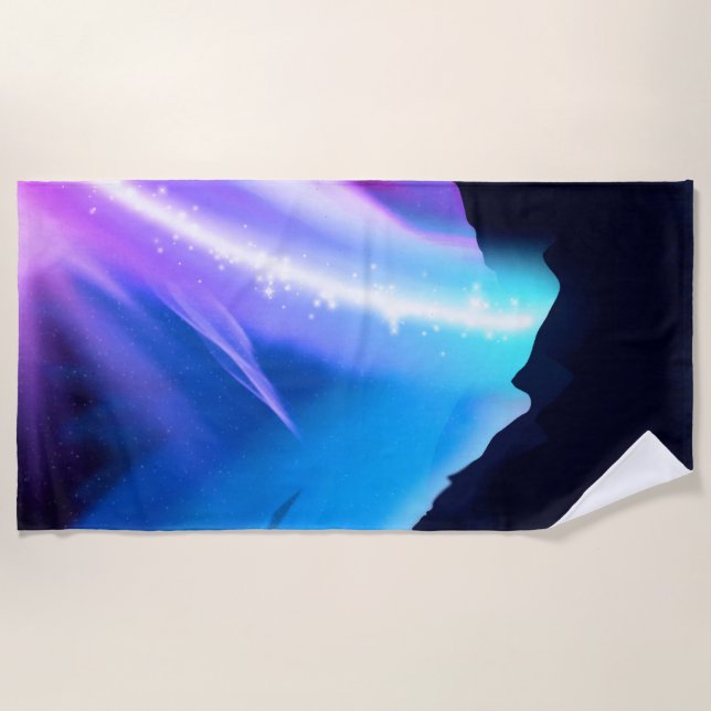 Northern Lights Beach Towel (Front)
